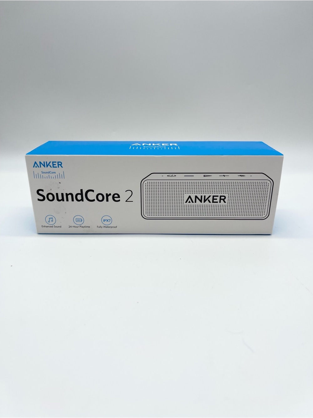 Anker Soundcore 2 Portable Bluetooth Speaker IPX7 Waterproof White Brand New Box